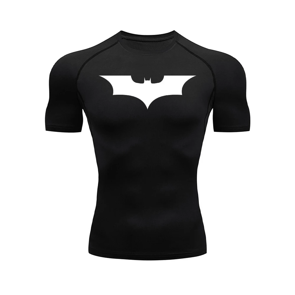 Color: WHITE, Size: S - Men's Athletic Compression Shirts Athletic Quick Dry Breathable Rash Guard Athletic Tight Workout Tops Summer Men