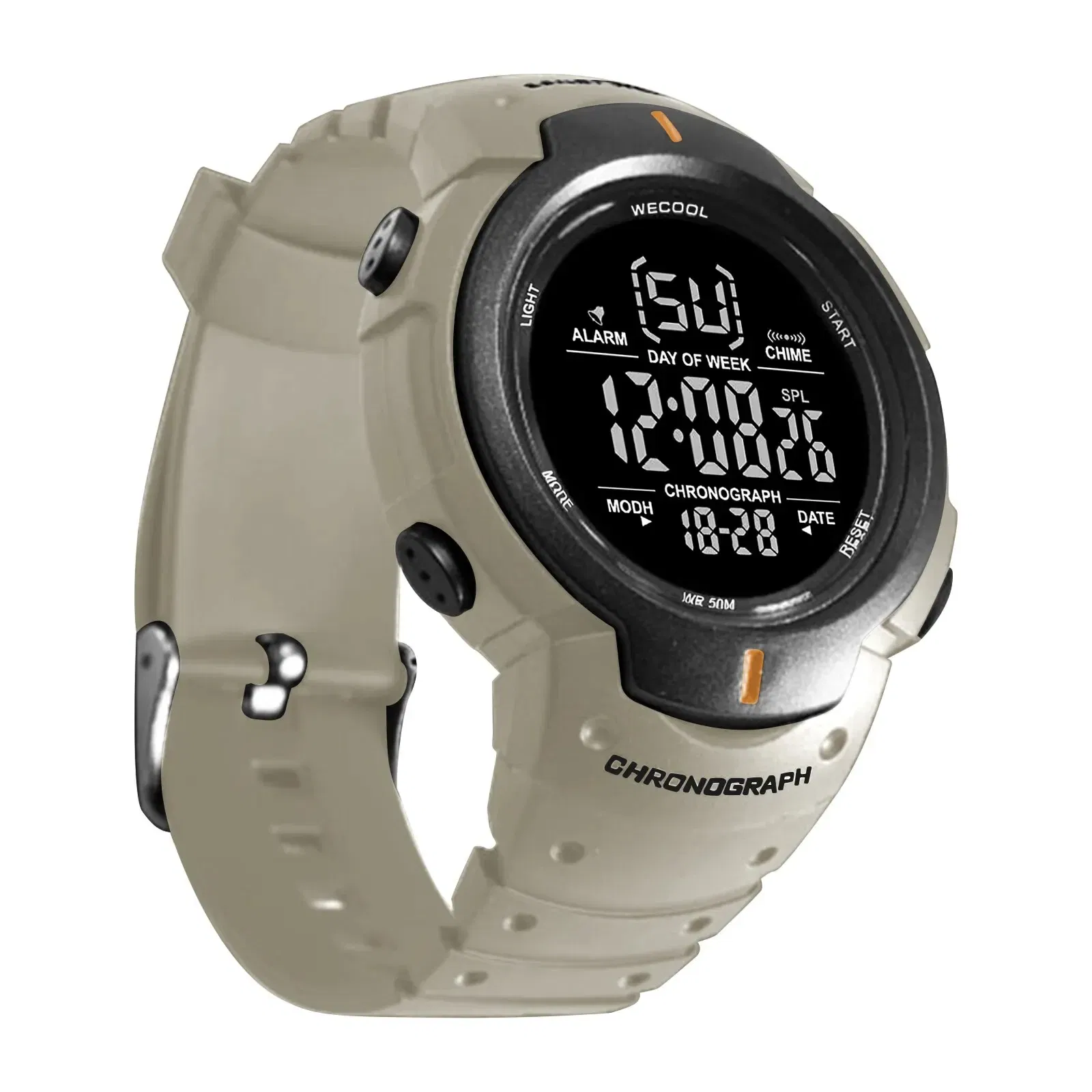 Color: Black - WECOOL Brand Sport Digital Alarm Multifunction Wrist Watch W-606 Waterproof Watch