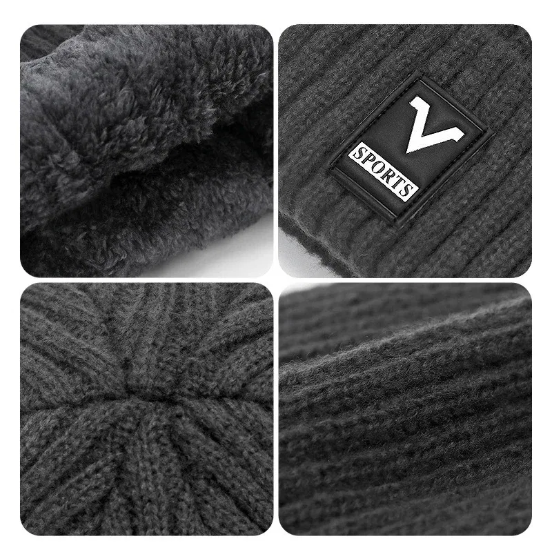 Color: black, Ships From: CHINA - Beanie Men Slouchy Knit Skull Cap Warm Stocking Hats Guys Women Striped Winter Beanie Hat Cuffed Plain Hat