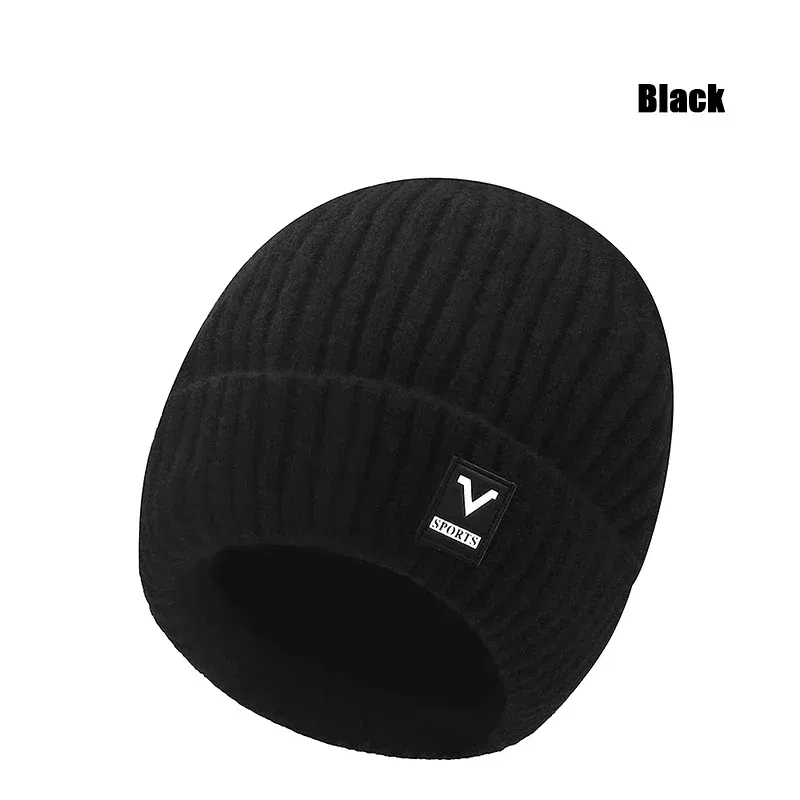 Color: black, Ships From: CHINA - Beanie Men Slouchy Knit Skull Cap Warm Stocking Hats Guys Women Striped Winter Beanie Hat Cuffed Plain Hat