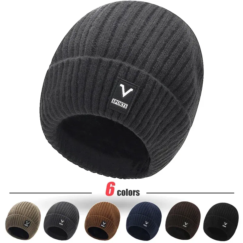 Color: black, Ships From: CHINA - Beanie Men Slouchy Knit Skull Cap Warm Stocking Hats Guys Women Striped Winter Beanie Hat Cuffed Plain Hat