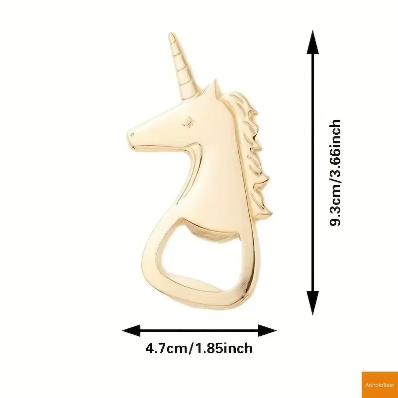 Kitchen Gadgets Gold Unicorn Shaped Beer Bottle Opener European and American Creative Wedding Favours Opener Bar Accessories