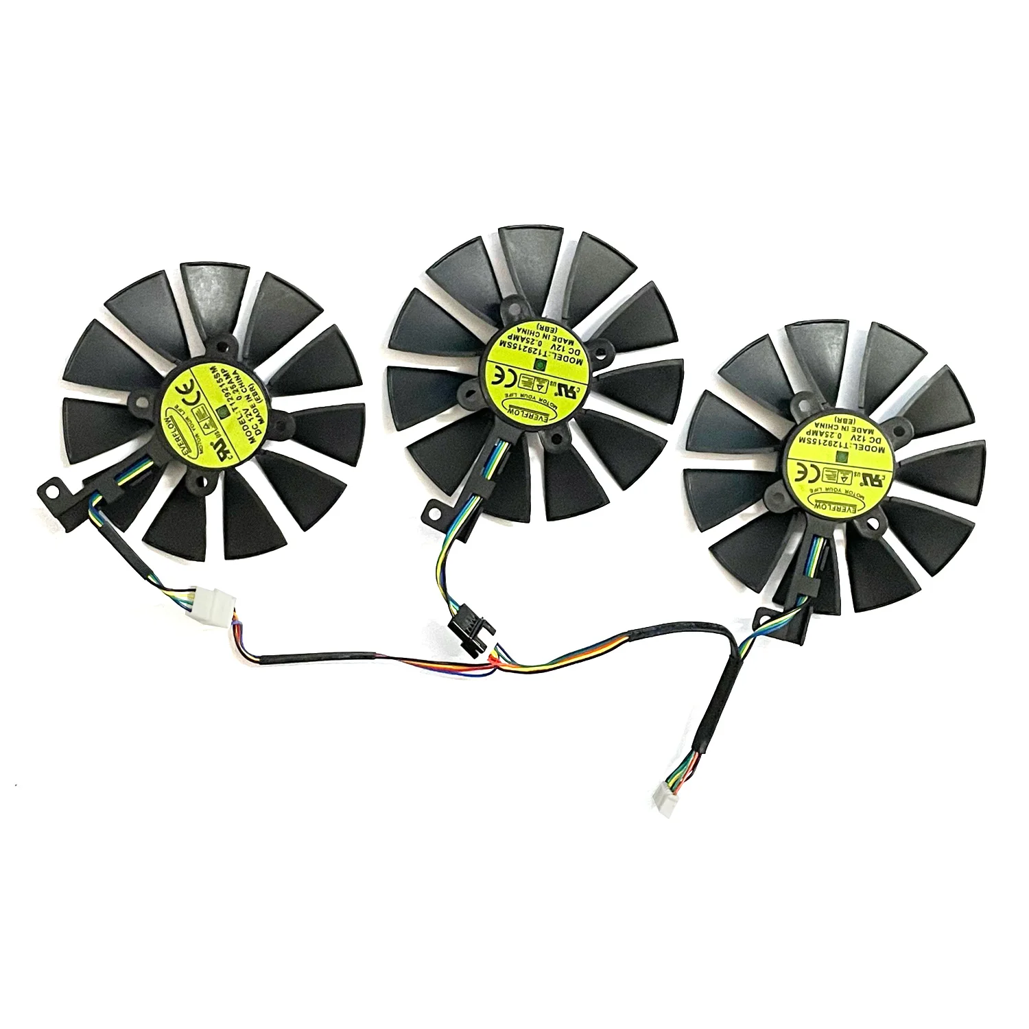 Color: Silver - 87mm 6pin T129215SU GTX1060 1070 1080 GPU Cooler For ASUS Strix GTX 1060 OC 1080 1070 1080Ti RX 480 Graphics Card Fan Cooler