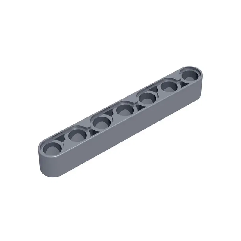 Color: Dark Bluish Gray - Rainbow Pig MOC Parts 32524 High-tech Liftarm Beam 1 x 7 Thick Building Blocks Classic Brand Kids DIY Educational Spare Toys