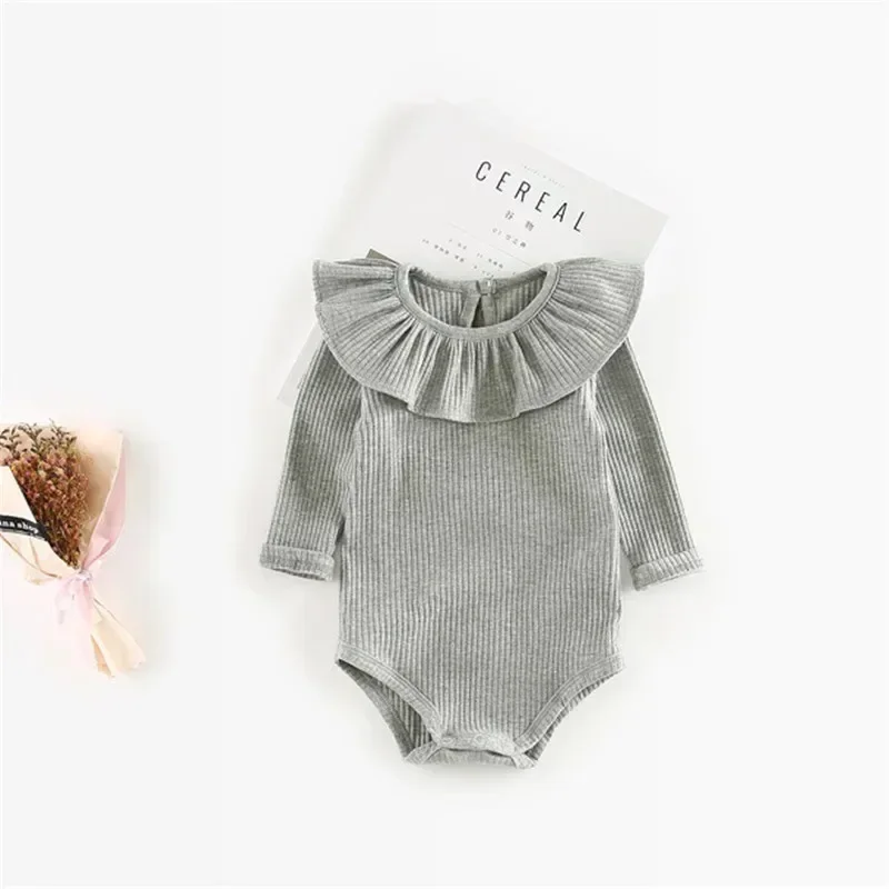 Color: Silver, Kid Size: 18M - Cute Baby Girl Clothes Spring Autumn Newborn Girls Romper Infant Baby Girl One piece & Bodysuit