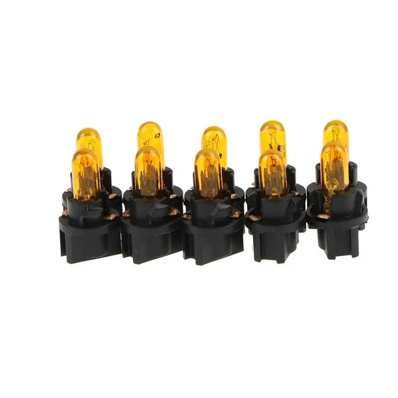 Emitting Color: Cold White - 10Pcs T5 SMD LED Car Light Automobiles Light-emitting Diode Instrument Gauge Dashboard Light Bulbs Auto Interior Indicator Lamp