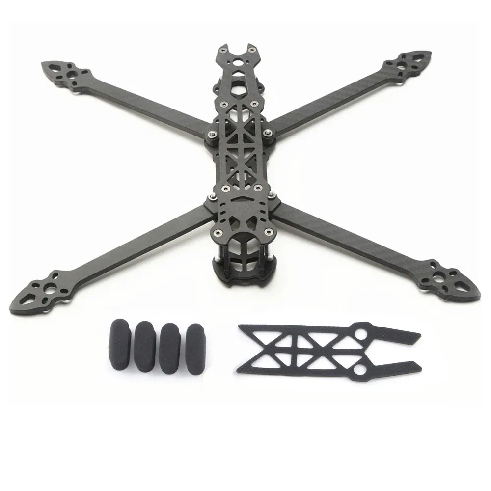 Color: Yellow - Mark4 7inch 295mm with 5mm Arm Quadcopter Frame kit 3K Carbon Fiber 7'' for FPV Racing Drone Quadcopter Freestyle DIY parts