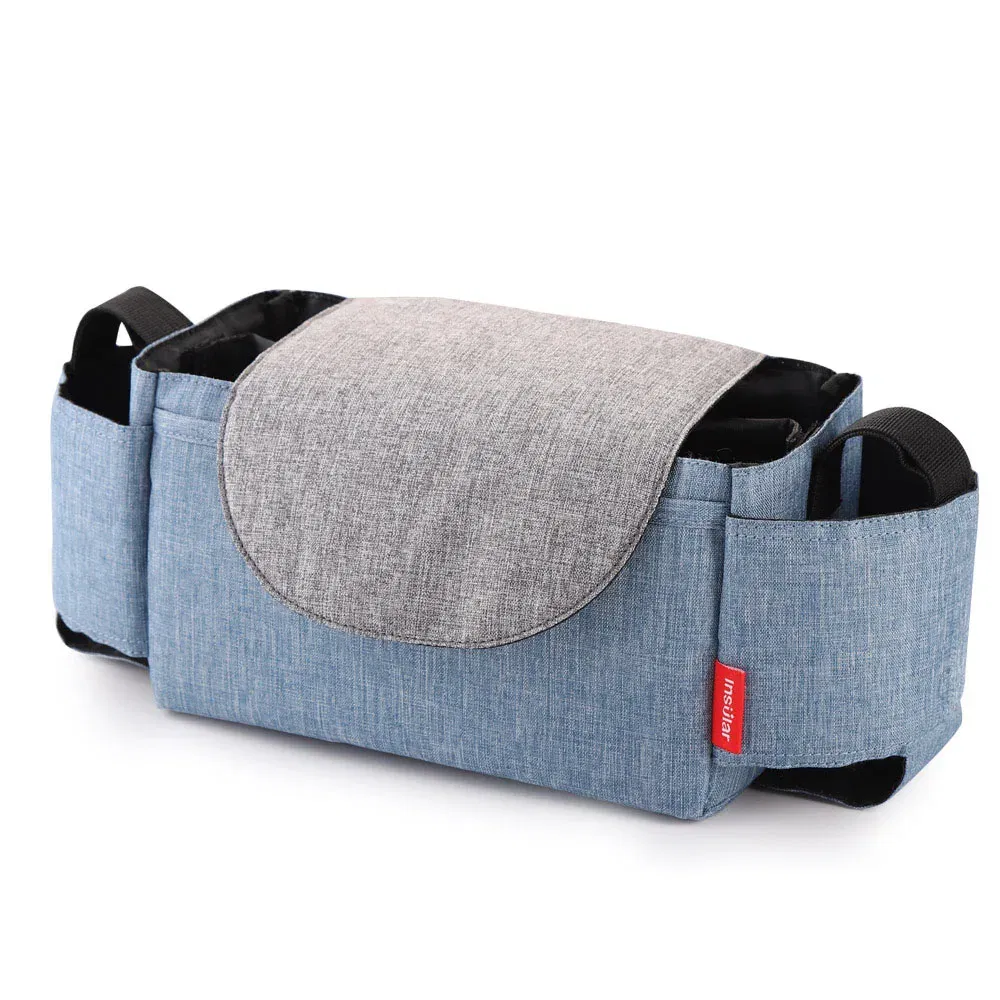 Color: Blue - Insular Diaper Bag Baby Milk Bottle Insulation Bags Mummy Storage Bag For Baby Stuff Collection Stroller Accessories Baby Care