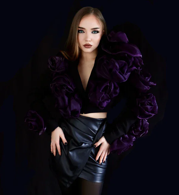 Couture 2025 Black Short Women Blazer Coats With Handmade Flower Details Women Outerwear Outerfit Blazers Femme Blazer Mujer