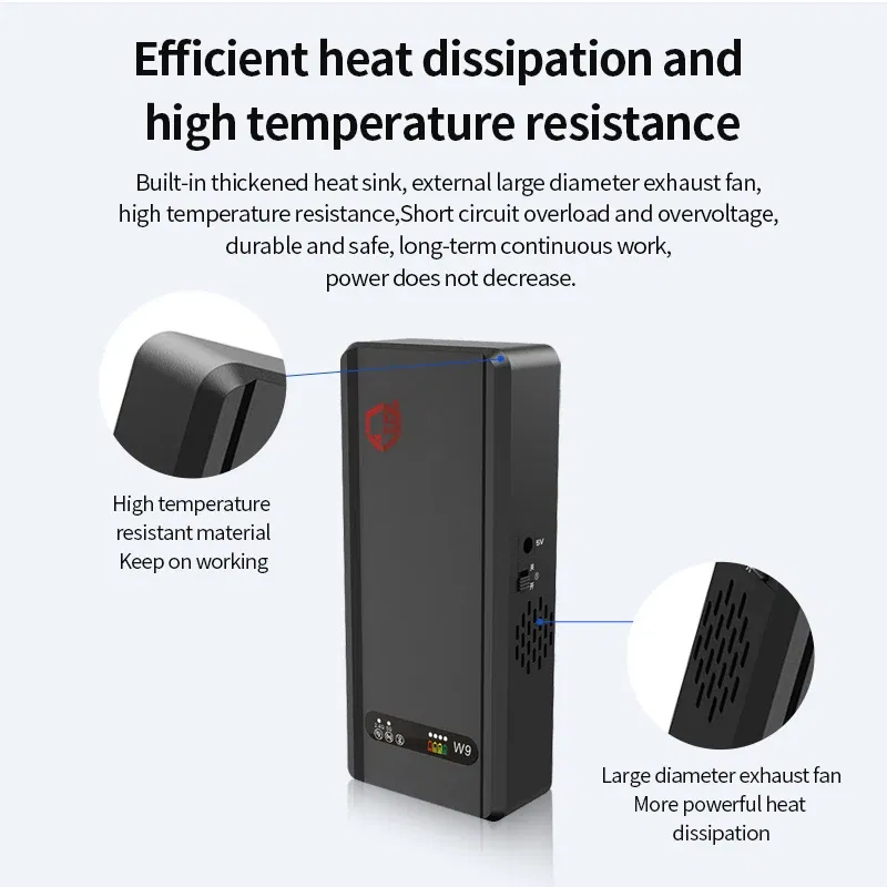 Color: Beige, Ships From: CHINA - W9 portable high-power WiFi data interception,Prevent mobile phone from connecting to WiFi hotspot Bluetooth