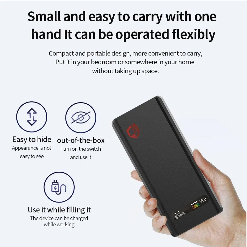 Color: Beige, Ships From: CHINA - W9 portable high-power WiFi data interception,Prevent mobile phone from connecting to WiFi hotspot Bluetooth