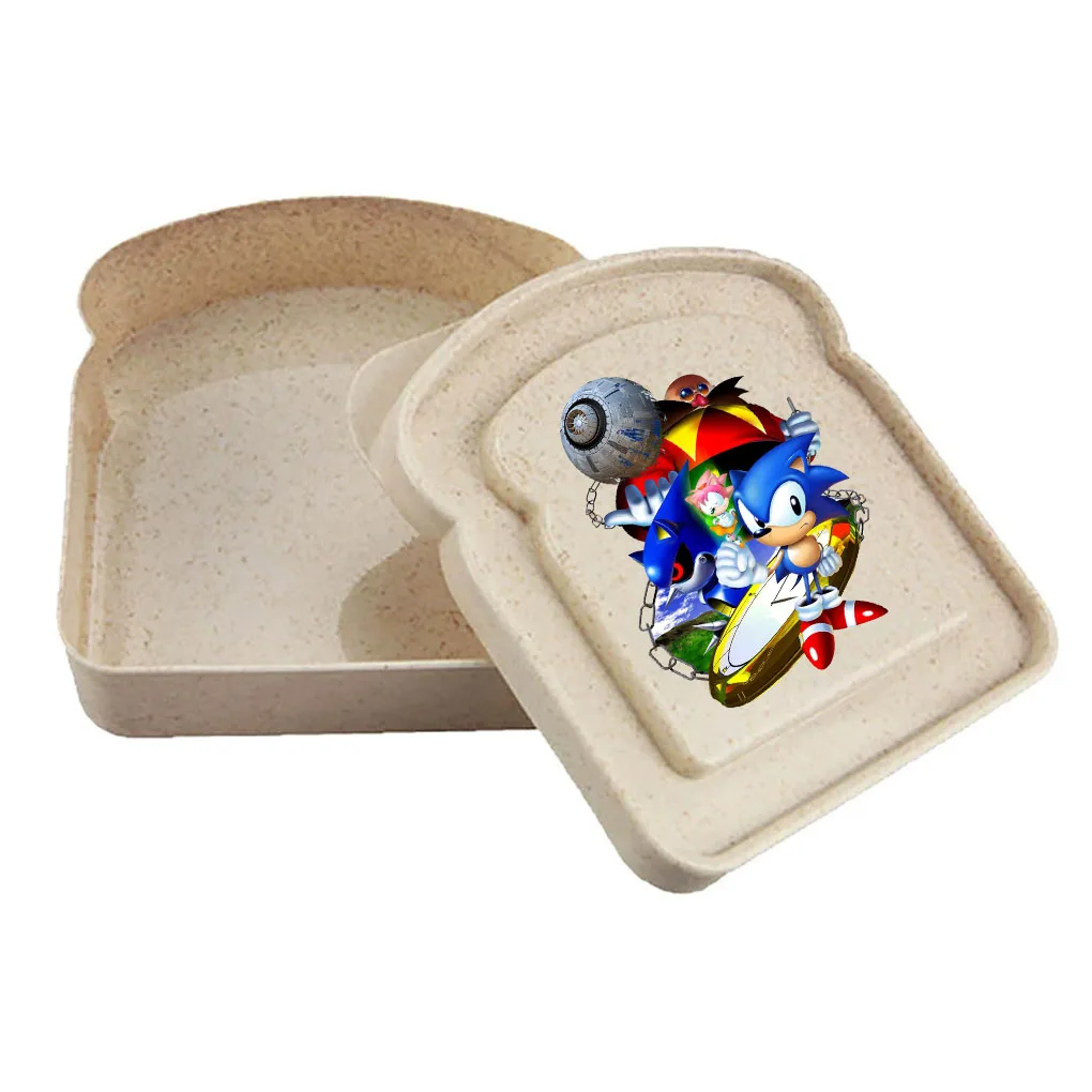 Color: Blue - 2025 sonic Sandwich Containers Lunch Toast Storage Box With Lid Portable Food Storage Reusable Microwave Lunch Sandwich Box