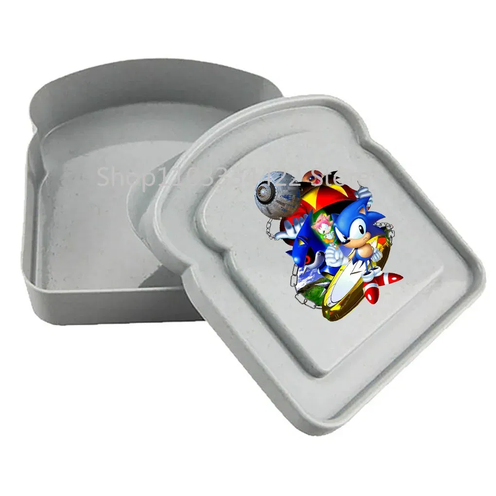 Color: Blue - 2025 sonic Sandwich Containers Lunch Toast Storage Box With Lid Portable Food Storage Reusable Microwave Lunch Sandwich Box