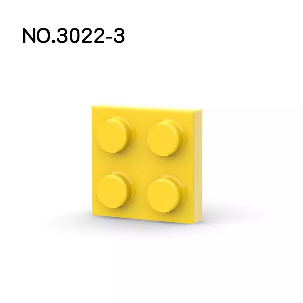 Color: Pink - 20Pcs MOC Parts 3022 94148 Plate 2 x 2 Compatible Bricks DIY Assmble Building Blocks Particle Kid Puzzle Brain Toy Birthday Gif