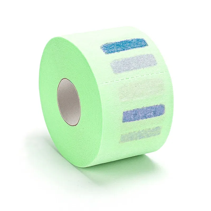 Color: Burgundy - Barbershop 1 Roll Protection Hairdressing Neck Paper Disposable Hair Cutting Accessory Supplies