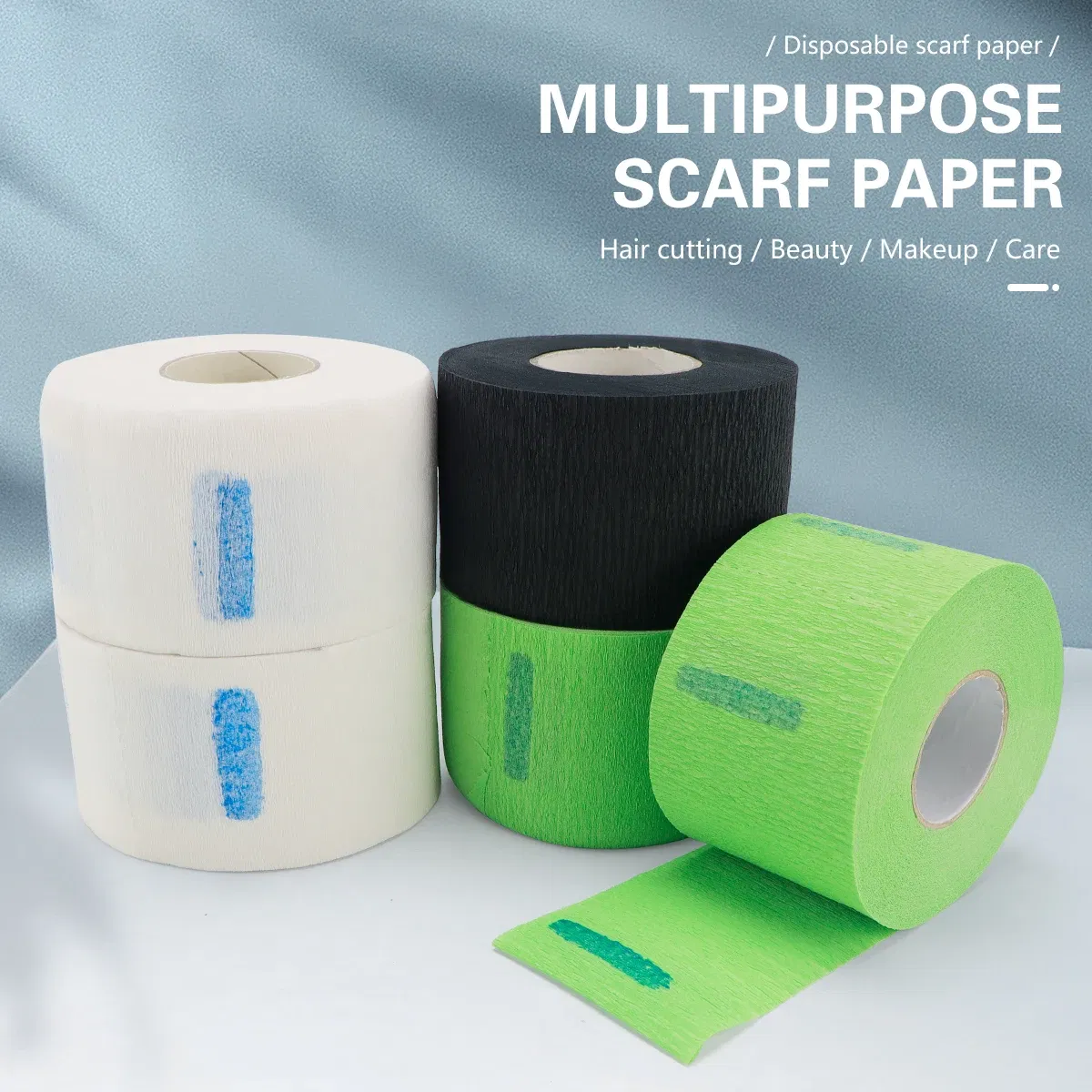 Color: Burgundy - Barbershop 1 Roll Protection Hairdressing Neck Paper Disposable Hair Cutting Accessory Supplies
