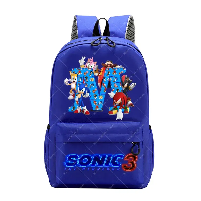 Color: Brown, Size: 40cm - Sonics Children Cartoon Schoolbag Kids Anime Cute Backpack Boy Fashion Knapsack Student Casual Shoulders Book Bag Xmas Gift 2025