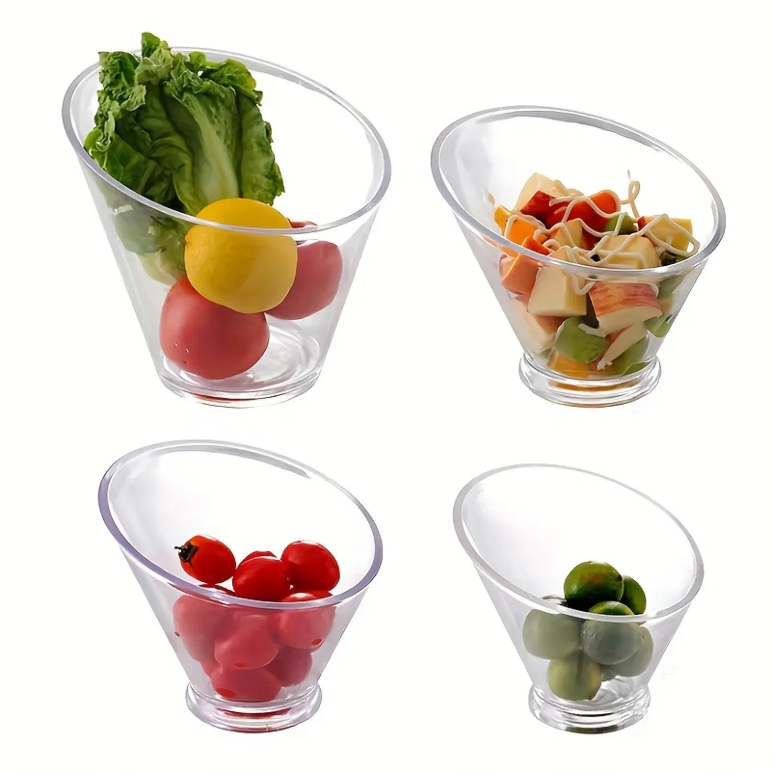 Design" Versatile Salad & Dessert Bowl - Rust-Resistant, Easy-Clean Plastic, Perfect For Fruits, Vegetables & Breakfast - Essent