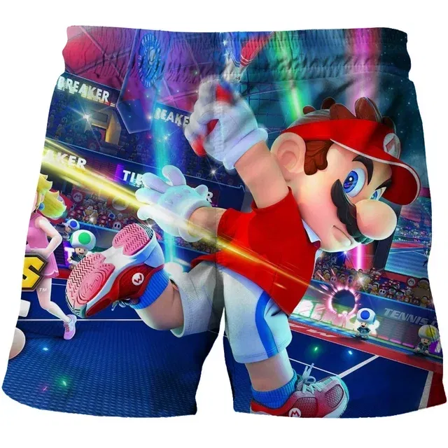 Color: black, Kid Size: 2T - Super Marios Children's Swimming Pants Boys' Swimming Pants Children's Swimming Pants Beach Shorts Boys' Swimming Suits Children