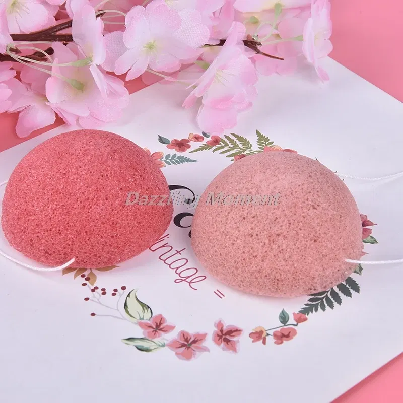 Color: Yellow - Makeup Konjac Sponge Exfoliator Cleanse Konjac Sponge Natural Konjac Konnyaku Puff Face Wash Cleaning Sponge