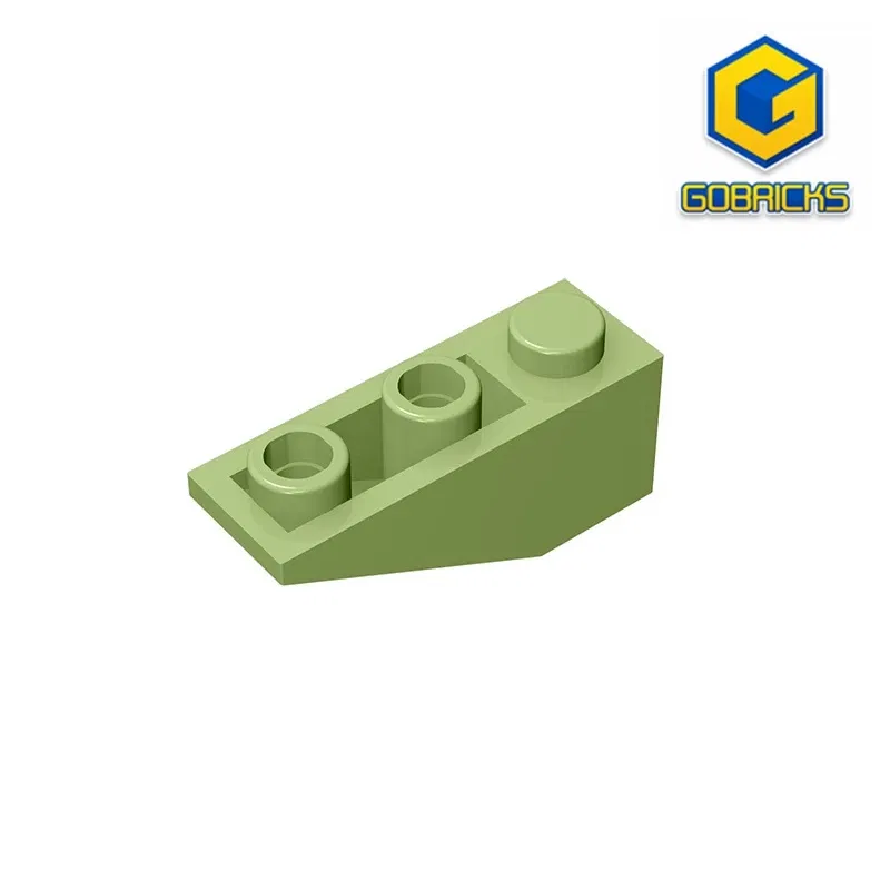 Color: Orange - Gobricks GDS-596 Slope, Inverted 33 3 x 1 compatiblewith lego 4287 pieces of children's toys Assembles Building Blocks Technical