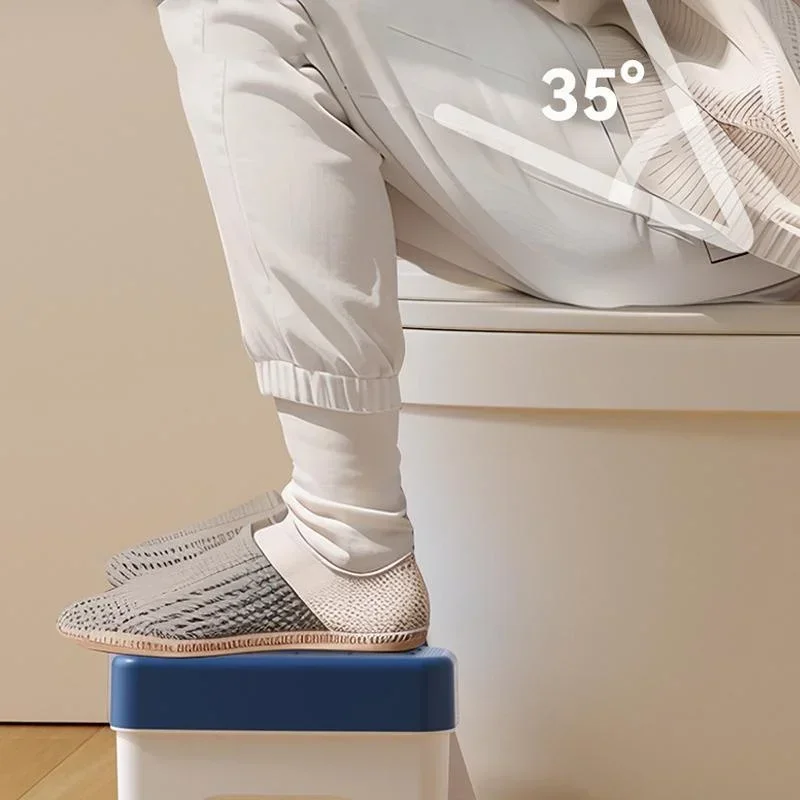 Color: Pink - Anti-slip Toilet Stool Squatty Potty Toilet Footstool Cadeiras Bathroom Tools for Pregnant Woman Children Adult Men Old People