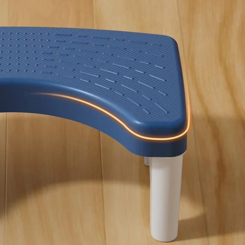 Color: Pink - Anti-slip Toilet Stool Squatty Potty Toilet Footstool Cadeiras Bathroom Tools for Pregnant Woman Children Adult Men Old People