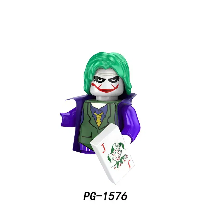 Color: Magenta - Marvel Blocks Brick Hero Batman Joker Superman Catwoman Mini Figure Building blocks Hot Toy Children's party gift