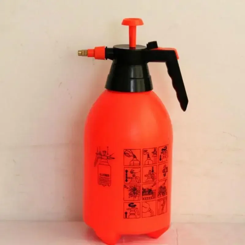 Color: Light Yellow - 2.0/3.0L Car Washing Pressure Spray Pot Auto Clean Pump Sprayer Pressurized Spray Bottle GardeningTools
