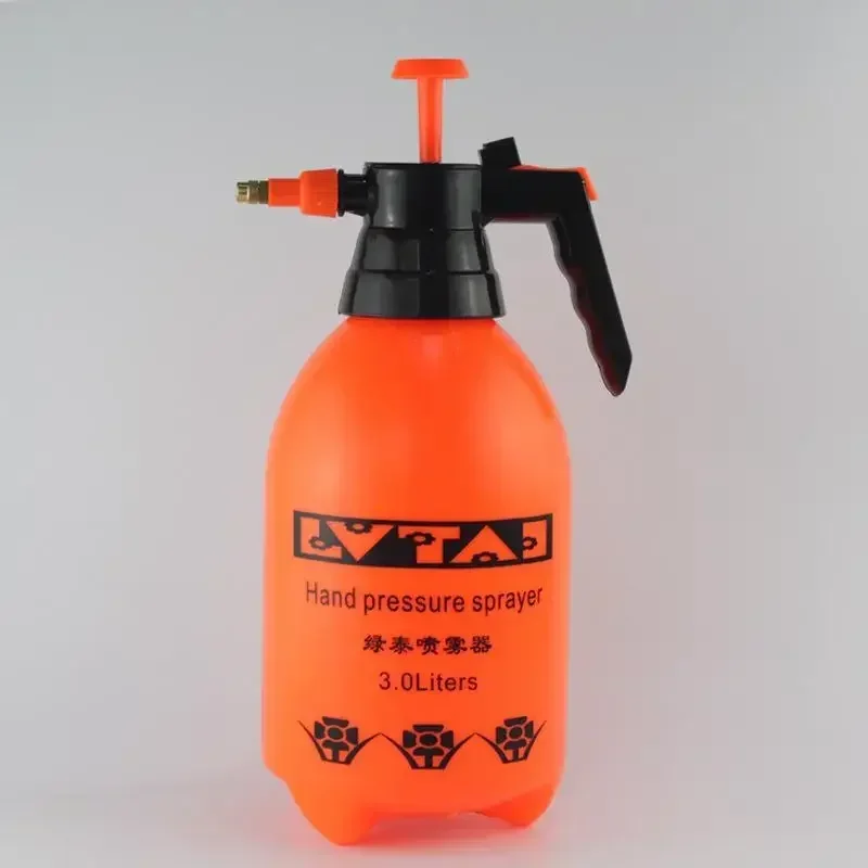 Color: Light Yellow - 2.0/3.0L Car Washing Pressure Spray Pot Auto Clean Pump Sprayer Pressurized Spray Bottle GardeningTools
