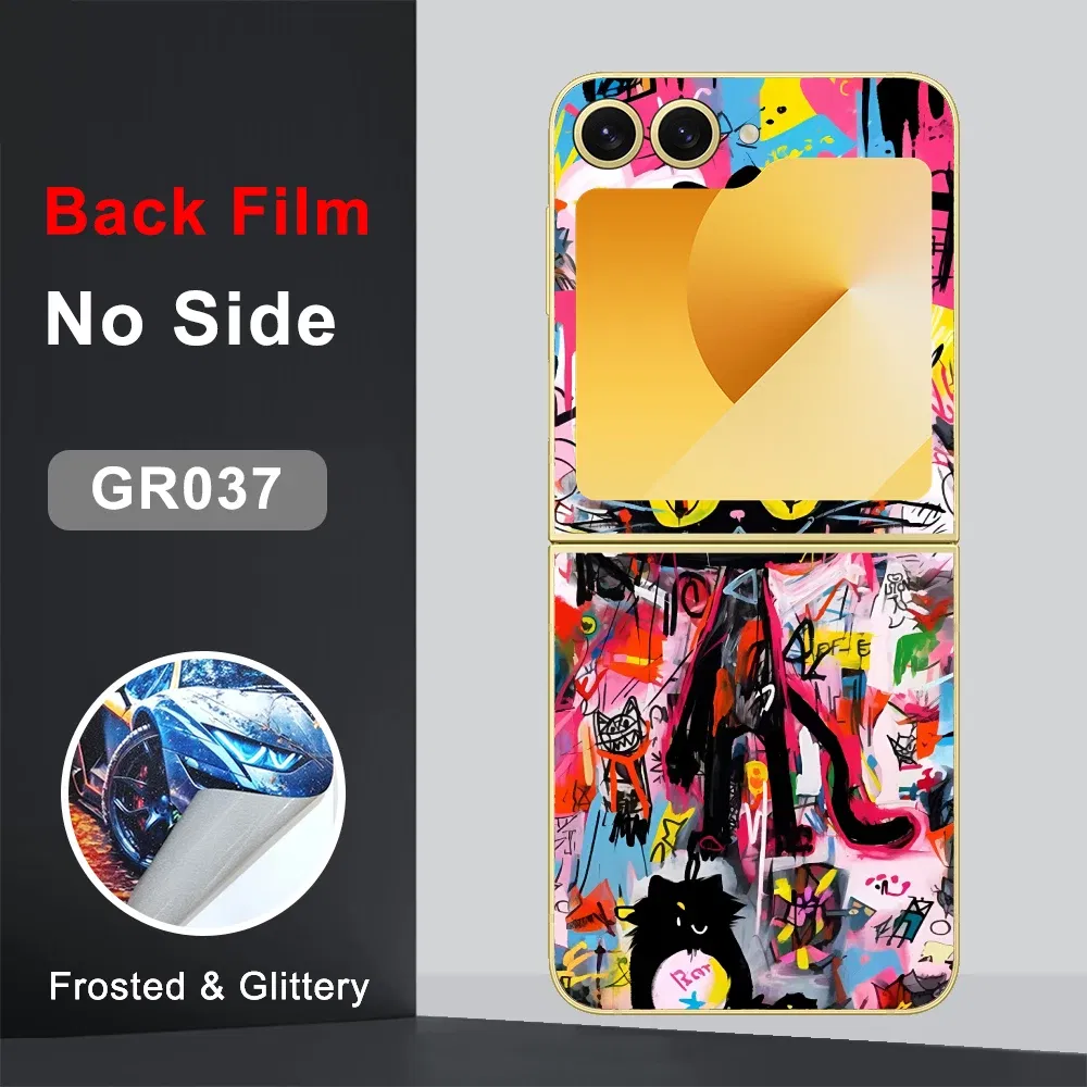 Color: Blue, Bundle: bundle 18 - CASEKiTTY Skin For Galaxy Z Flip 5 Back Film Samsung Z Flip 6 Sticker Flip 4 3 Protective Decal Wrap Back Cover Screen Protector