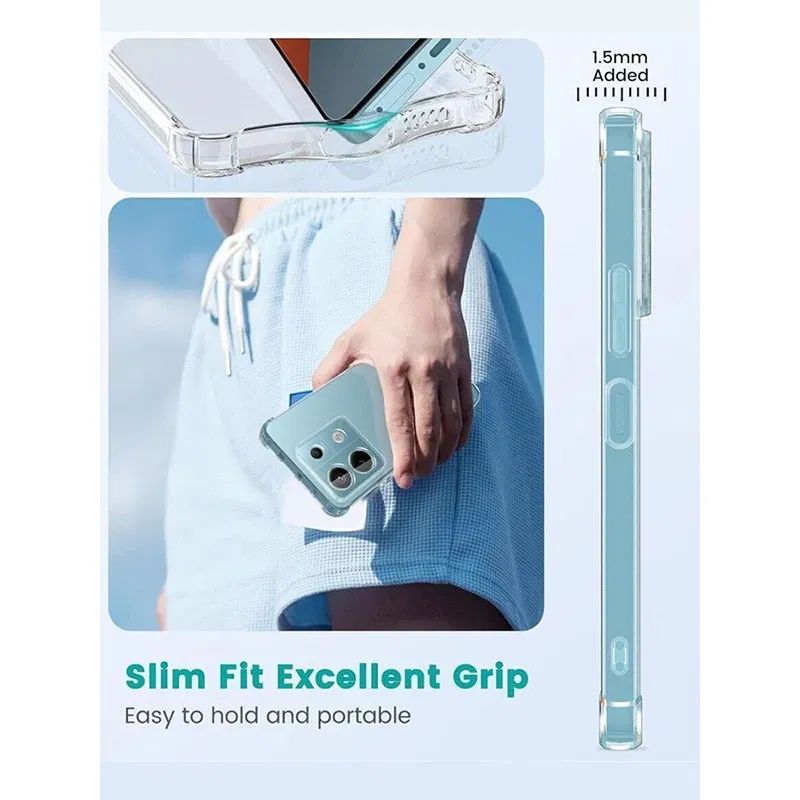 Color: camel - Luxury Clear Shockproof Case For Xiaomi Redmi Note 13 12 11 Pro Plus Phone Cover on Redmi Note 10 9 PRO MAX 10S 9S Back Cover