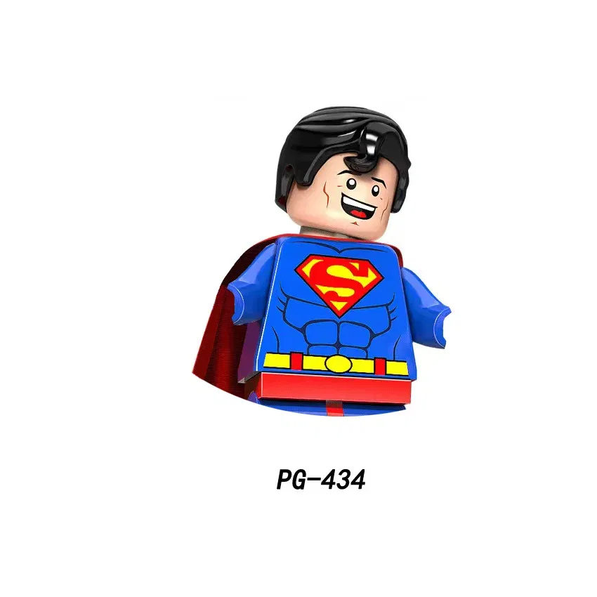 Color: light green - Marvel Blocks Brick Hero Batman Joker Superman Catwoman Mini Figure Building blocks Hot Toy Children's party gift