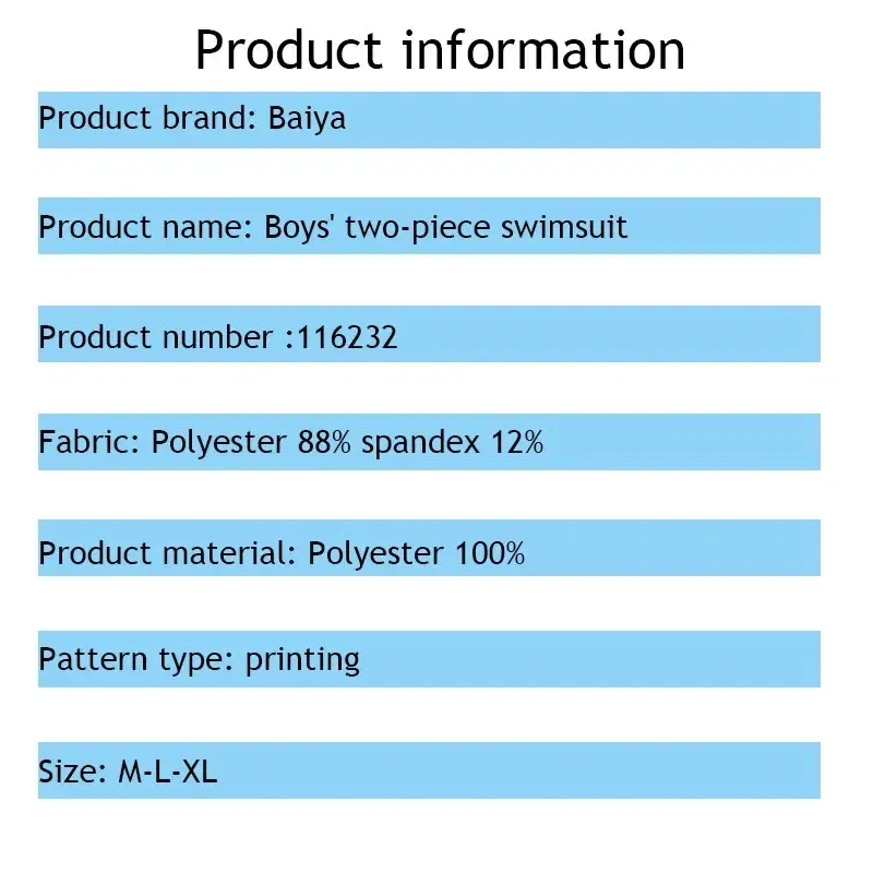 Size: 4T, Color: Blue - Summer Children's Swimsuit Boys Split Short Sleeve Medium Children Cartoon Cute Quick Drying Boys Swimsuit Set