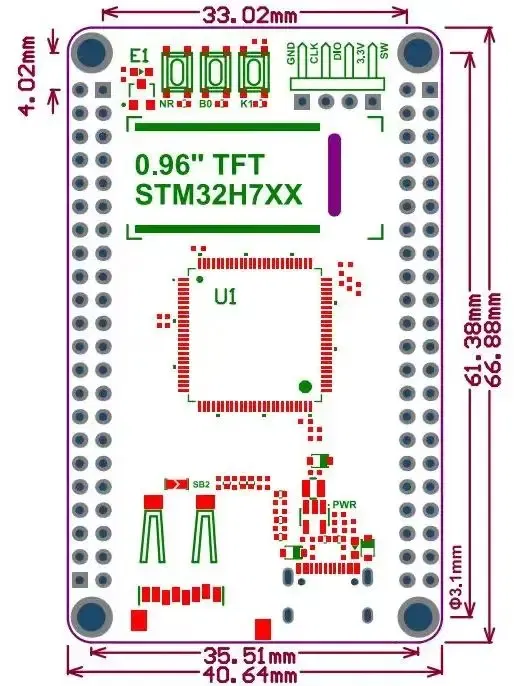 Color: Beige - WeAct STM32H743 STM32H743VIT6  STM32H7 STM32 Demo Board Core Board
