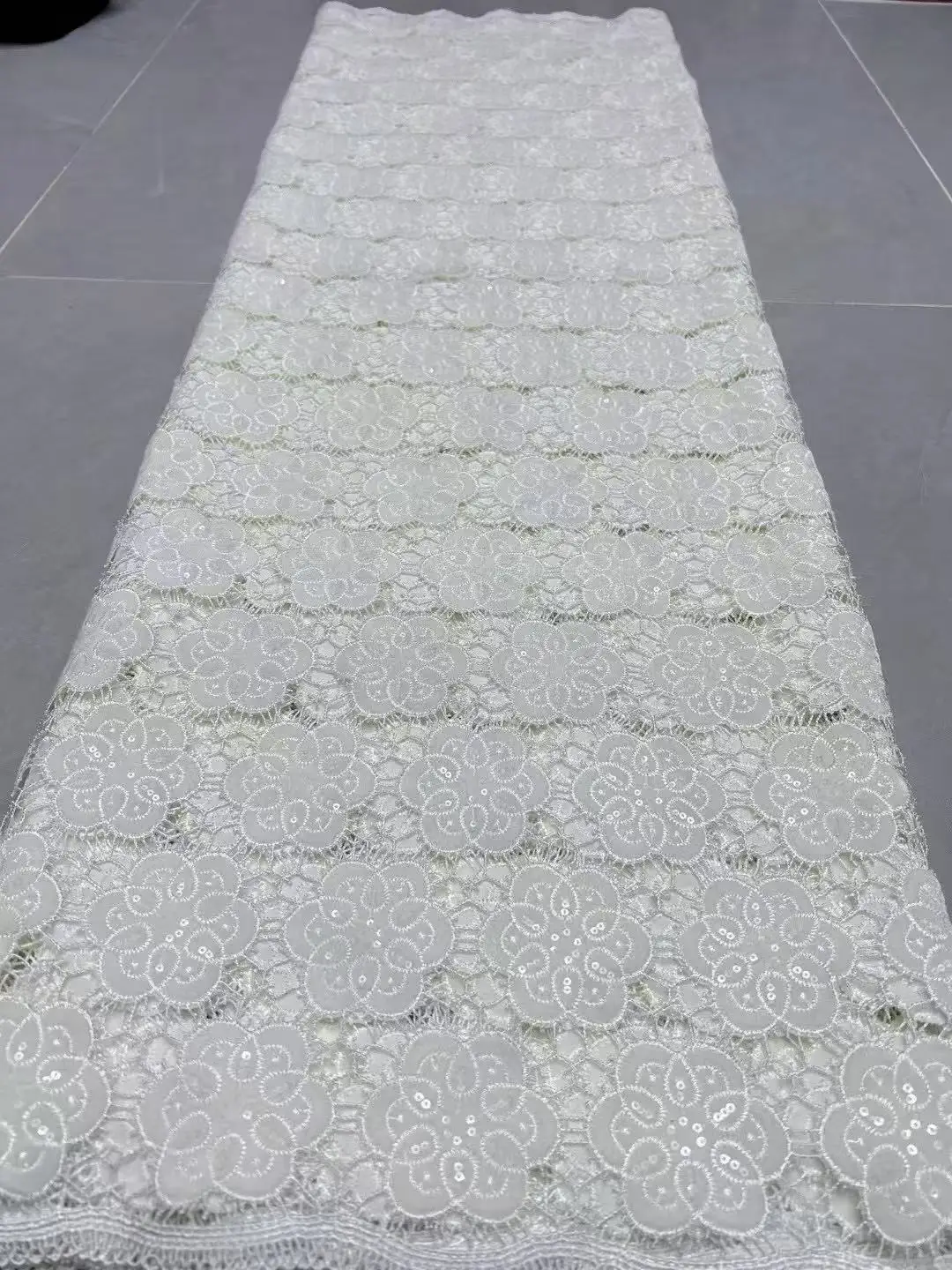 Color: Gold, Width: 120cm, Length: 5 yards - Laser Cut Guipure Velvet Lace Fabric 2025 African Nigerian French Velvet Lace Fabric Luxury Korea Lace For Wedding Party Sewing