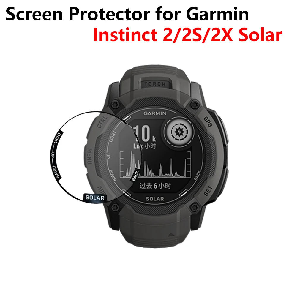 Size: 20 - 2pcs Screen Protector for Garmin Instinct 3 Instinct E Instinct 2X 2 2S Solar 50mm 45mm 40mm PMMA 3D Curved HD Protective Film