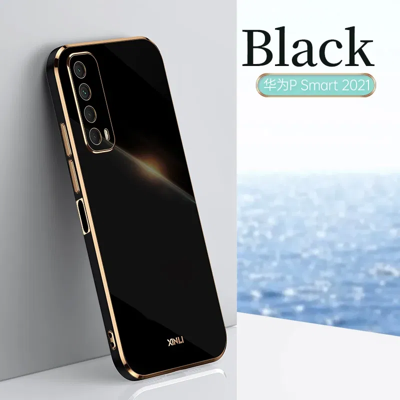 Color: Blue, Material: tpu - For Huawei P Smart 2021 Case High Quality Soft TPU Case For Huawei P Smart 2021 Anti-fall Anti-fingerprint Camera Protection