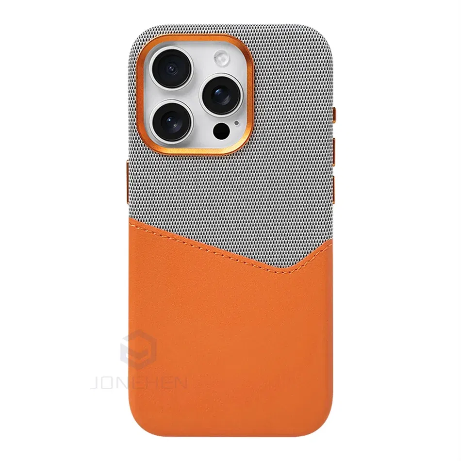 Color: black, Material: Vinyl - For Magsafe Card Holder Leather Case For iPhone 16 15 13 12 17 Pro Max 14 Plus Pocket Wireless Charge Alloy Lens Magnetic Cover