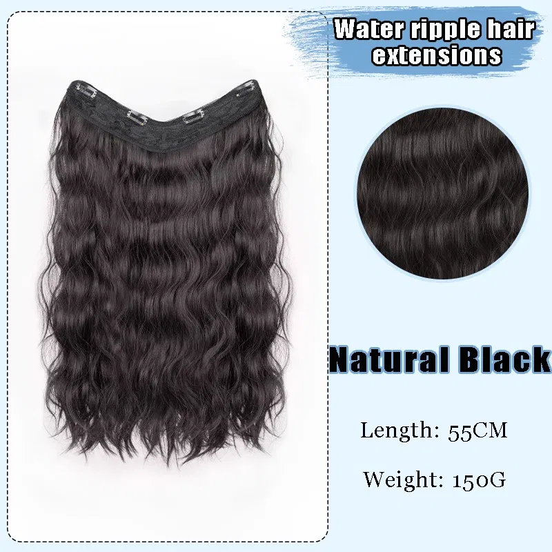 Color: T27/30/4 - AOSI Part Synthetic Clip In Hair Extension Long Thick Curly Natural Blonde Flase Hair Hairpieces For Women Heat Resistant