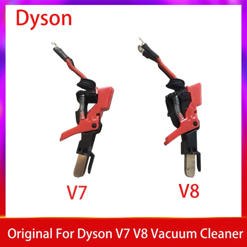 Color: Light Grey - Original For Dyson V7 V8 Vacuum Cleaner Switch Assembly Vacuum Cleaner Spare Parts Replace Accessories