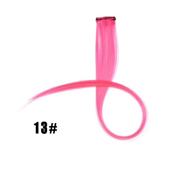 Color: P1B/27, Stretched Length: 22inches - 22" Long 37 Colors Synthetic Straight Hairpieces Hair Extensions Anti-flaming Clip In One Piece Synthetic Hair Extension