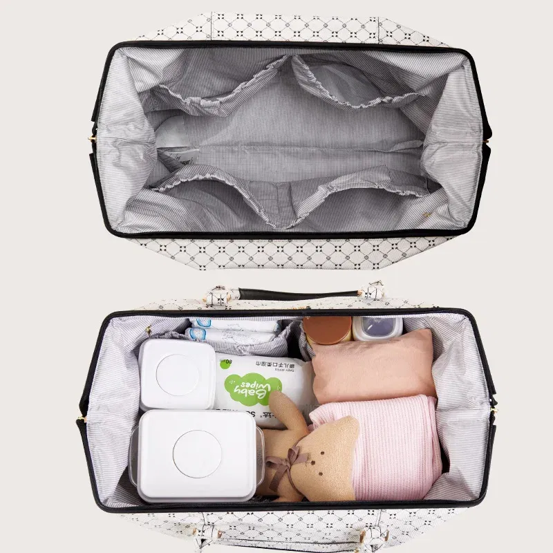 Color: black, Ships From: CHINA - Sunveno Mommy Travel Bag 4 In 1 Diaper Tote Mommy Bag Durable Wide Opening for Quick Access Stylish & Practical