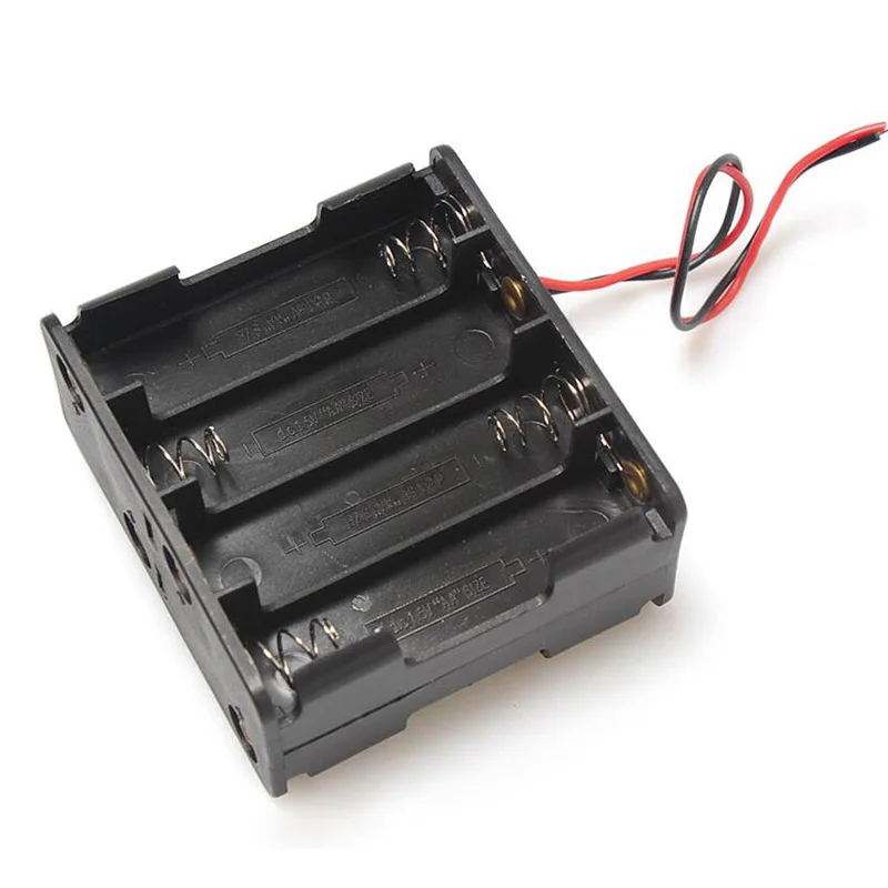 Color: Other - DIY New 1 2 3 4 6 8 Slots AA Battery Case Box AA LR6 HR6 Battery Holder Storage Case With Lead Wire Bateria Protection Container
