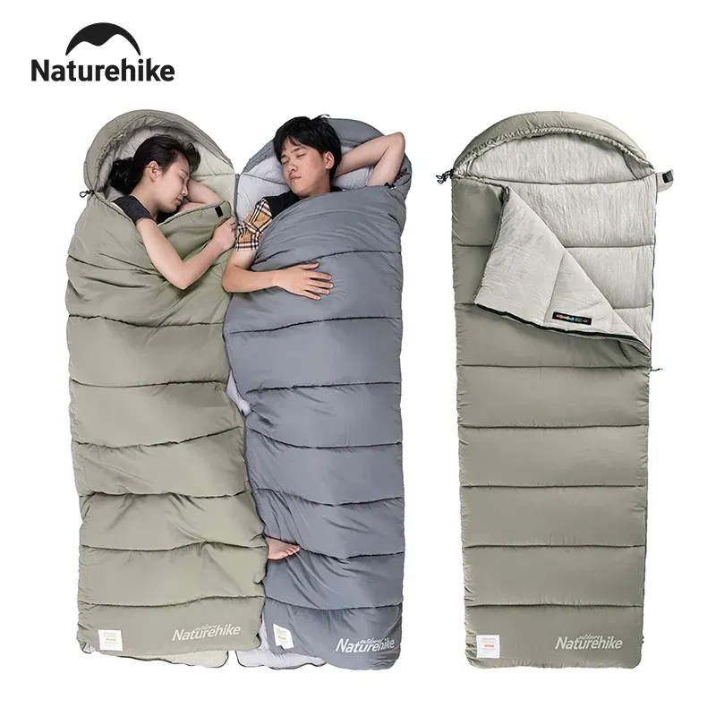 Color: WHITE, Ships From: CHINA - Naturehike Envelope Backpacking Sleeping Bags Cotton Lightweight Portable Detachable Camping Sleeping Bag for Travel Outdoor