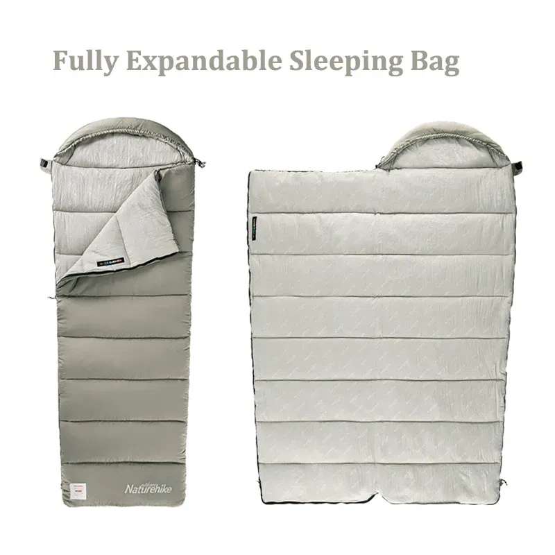 Color: WHITE, Ships From: CHINA - Naturehike Envelope Backpacking Sleeping Bags Cotton Lightweight Portable Detachable Camping Sleeping Bag for Travel Outdoor