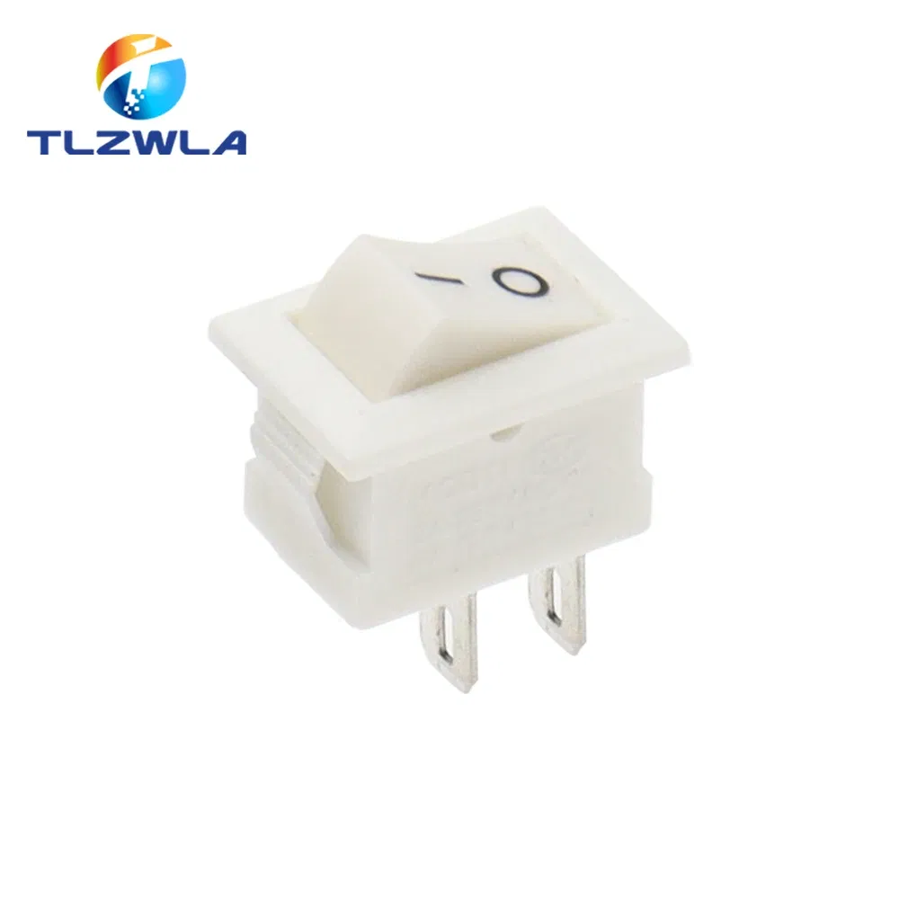 Color: WHITE, Size: 4XL - 5/10PCS KCD11 Rocker Switch 10*15mm Mini Push Button Switch ON-OFF / ON-OFF-ON 2 Pins / 3 Pins 3A 250VAC / 6A 125VAC 10x15mm