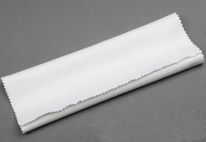 Color: Pink - 18 X 15CM Large Size Silver Jewelry Polishing Cleaning Wiping Polish Cloth Microfiber Suede Fabric