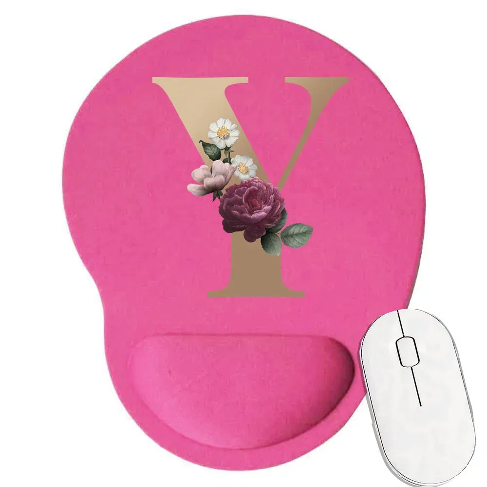 Color: Yellow - Mouse Pad Gaming MousePad Premium Mousepad Speed and Control Desk Pad Pink Mouse Mat High-Grade Desk Mat Gold Letter Series