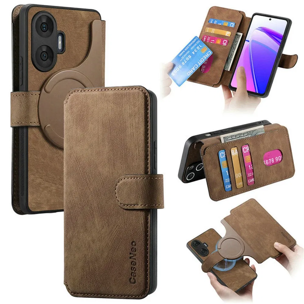 Color: black, Material: POLYESTER - Detachable 2IN1 Leather Card Funda for Xiaomi Poco F7 X7 M7 Pro 5G Luxury Case Magnetic Wallet Etui Poco X7 Pro F 7 Ultra Cover